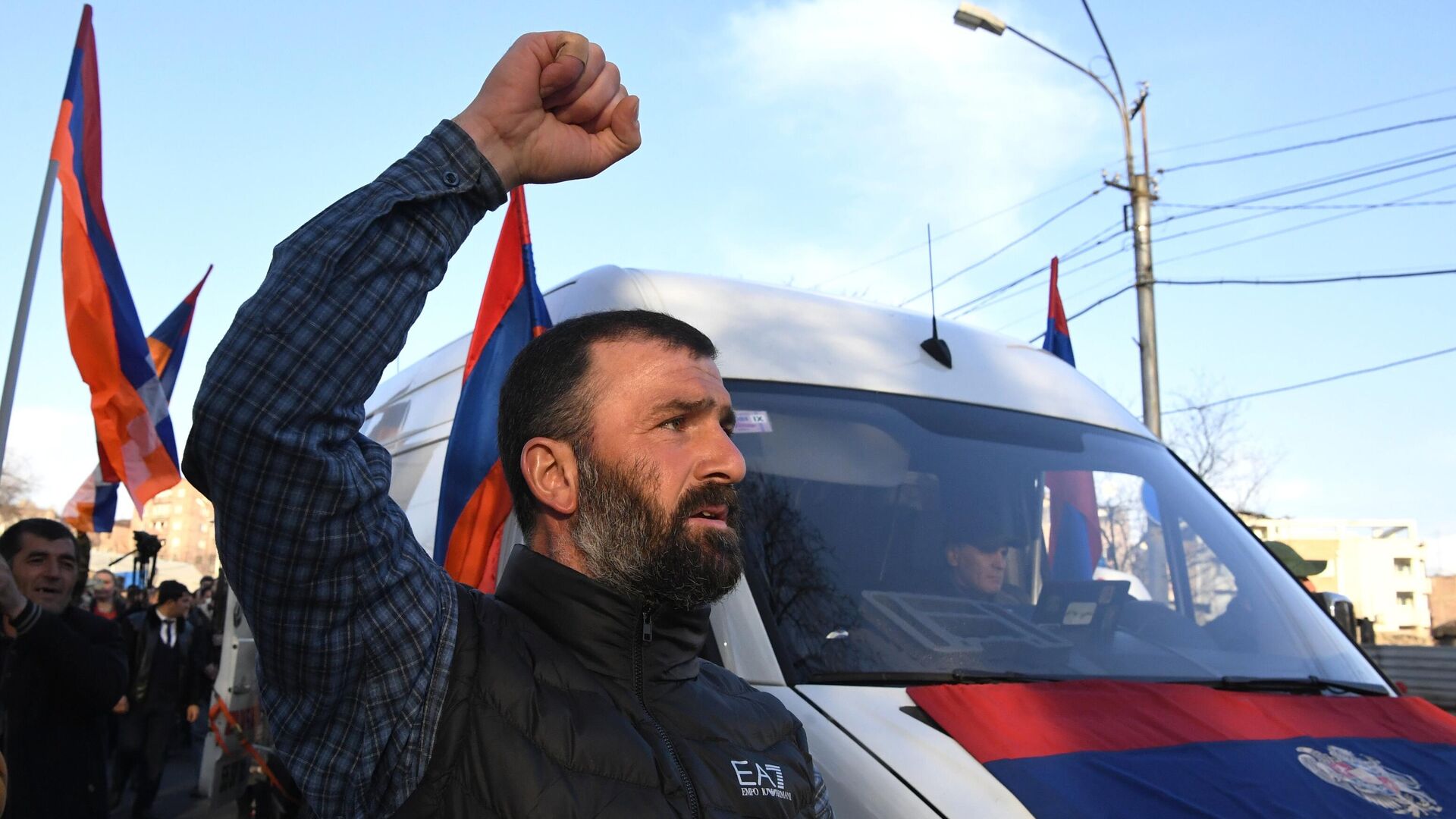 Участники митинга оппозиции в Ереване - РИА Новости, 1920, 01.05.2022