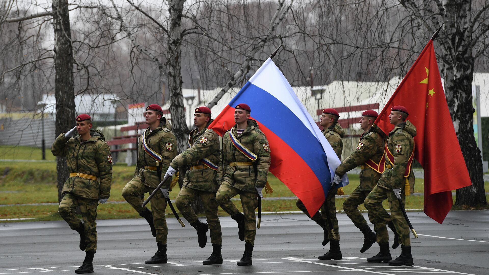 Церемония закрытия совместного российско-китайского антитеррористического учения Сотрудничество-2019 в учебном центре Горный в Новосибирской области - РИА Новости, 1920, 02.04.2021