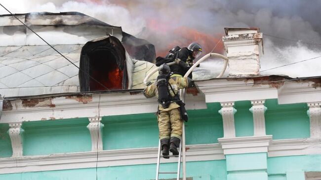 Пожар в кардиохирургическом центре в Благовещенске