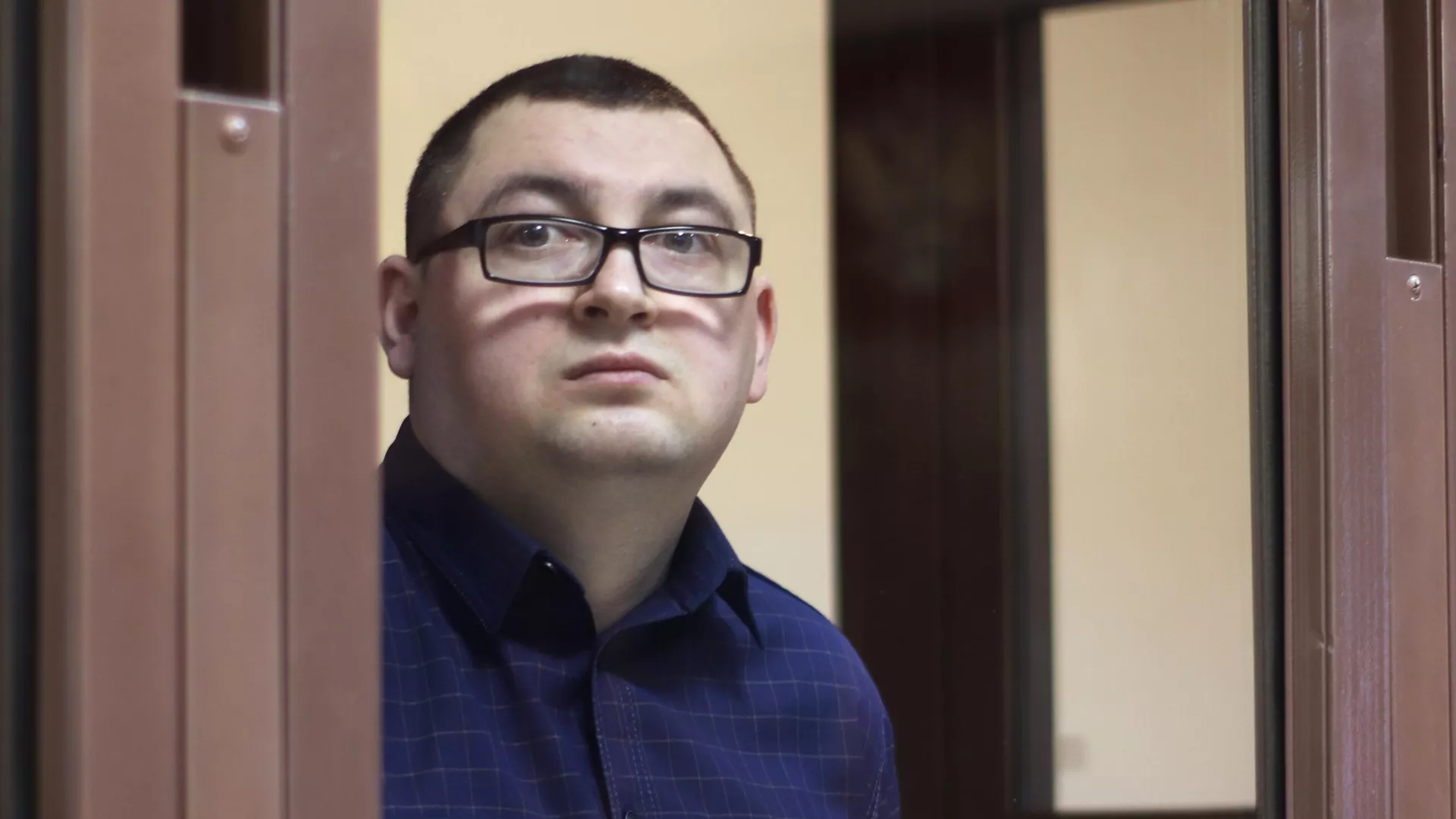 Полицейский Алексей Смирнов во время оглашения приговора в Мосгорсуде - РИА Новости, 1920, 31.07.2021