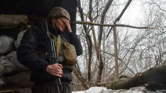 Украинский военный в Луганской области