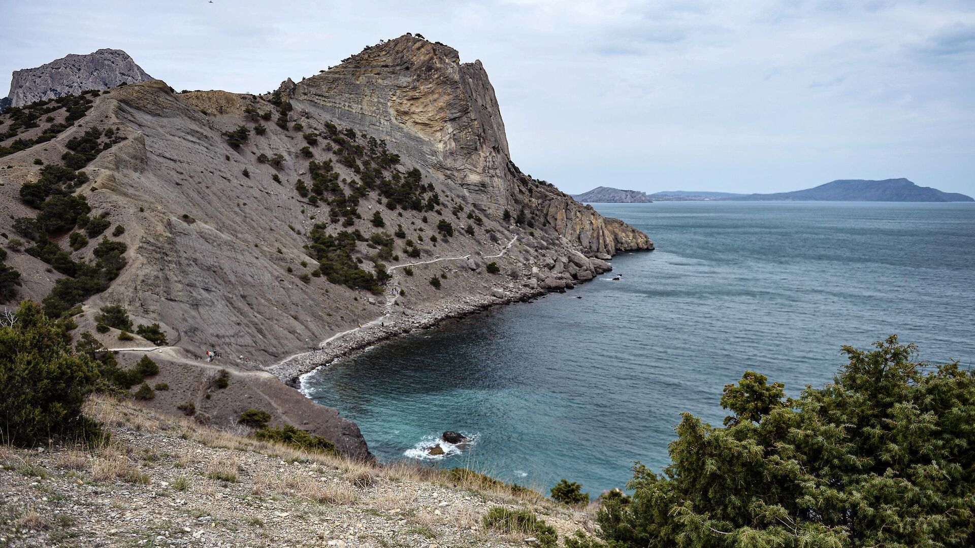 Мыс Капчик рядом с поселком Новый свет в Крыму - РИА Новости, 1920, 20.05.2021