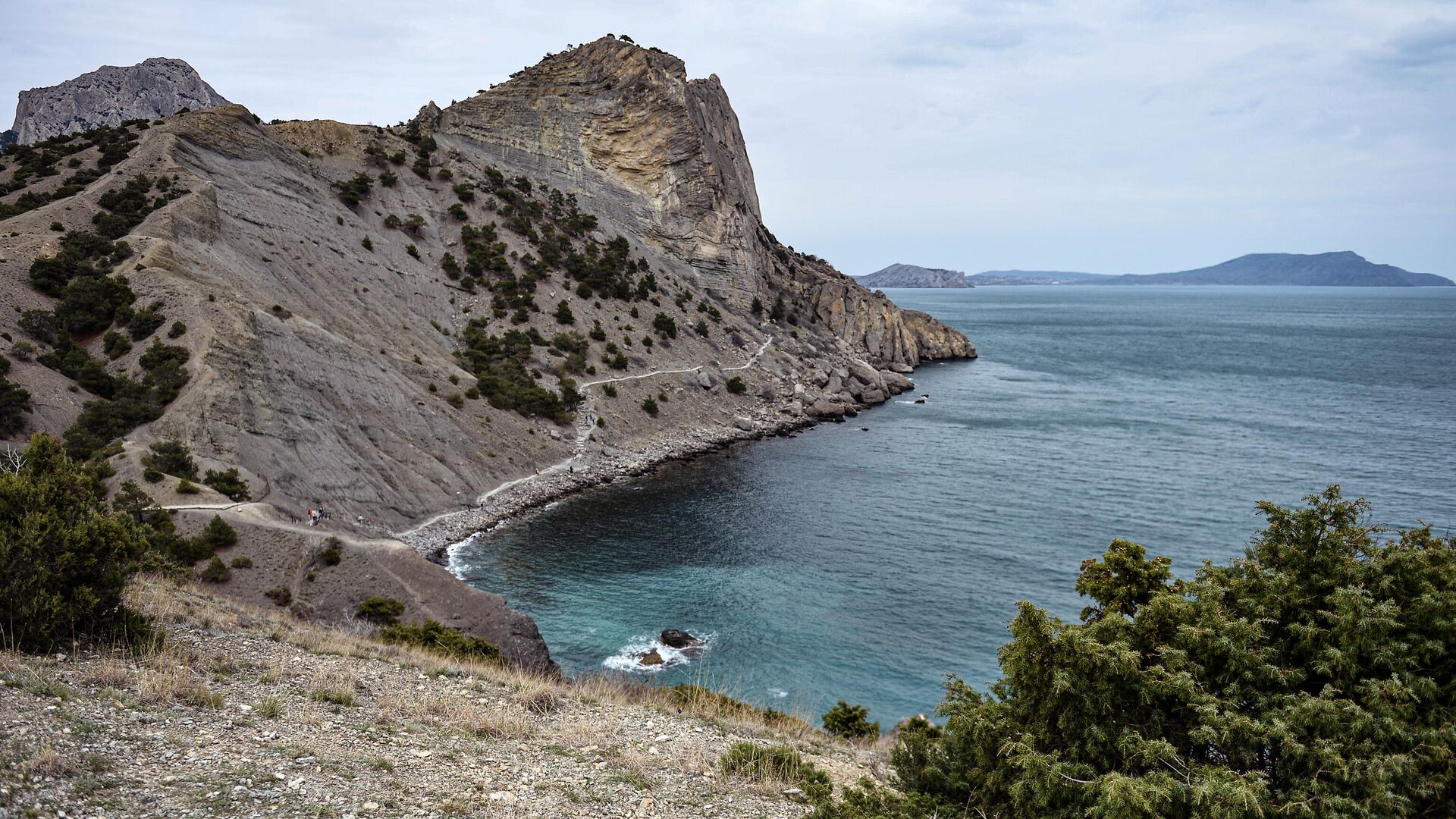 Мыс Капчик рядом с поселком Новый свет в Крыму - РИА Новости, 1920, 20.05.2021