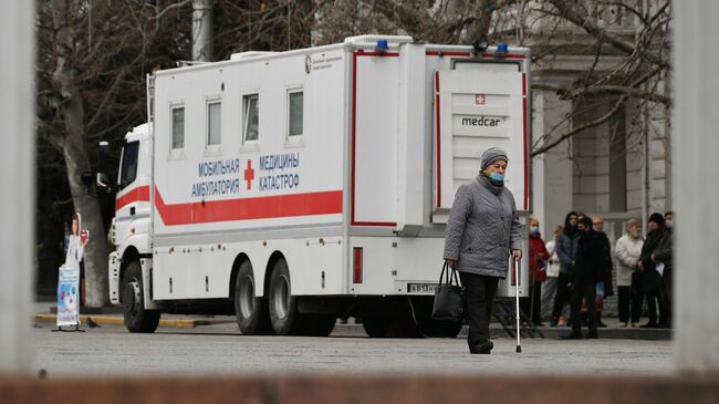 Мобильный пункт вакцинации в Севастополе