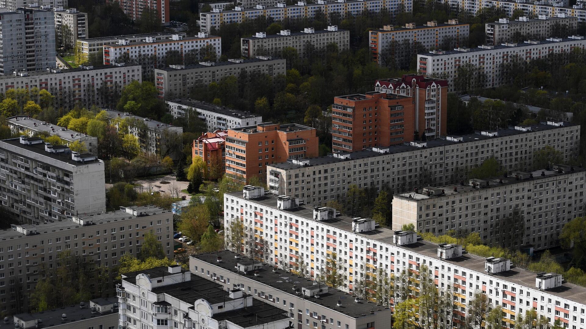 Жилые дома в одном из районов Москвы - РИА Новости, 1920, 02.07.2021