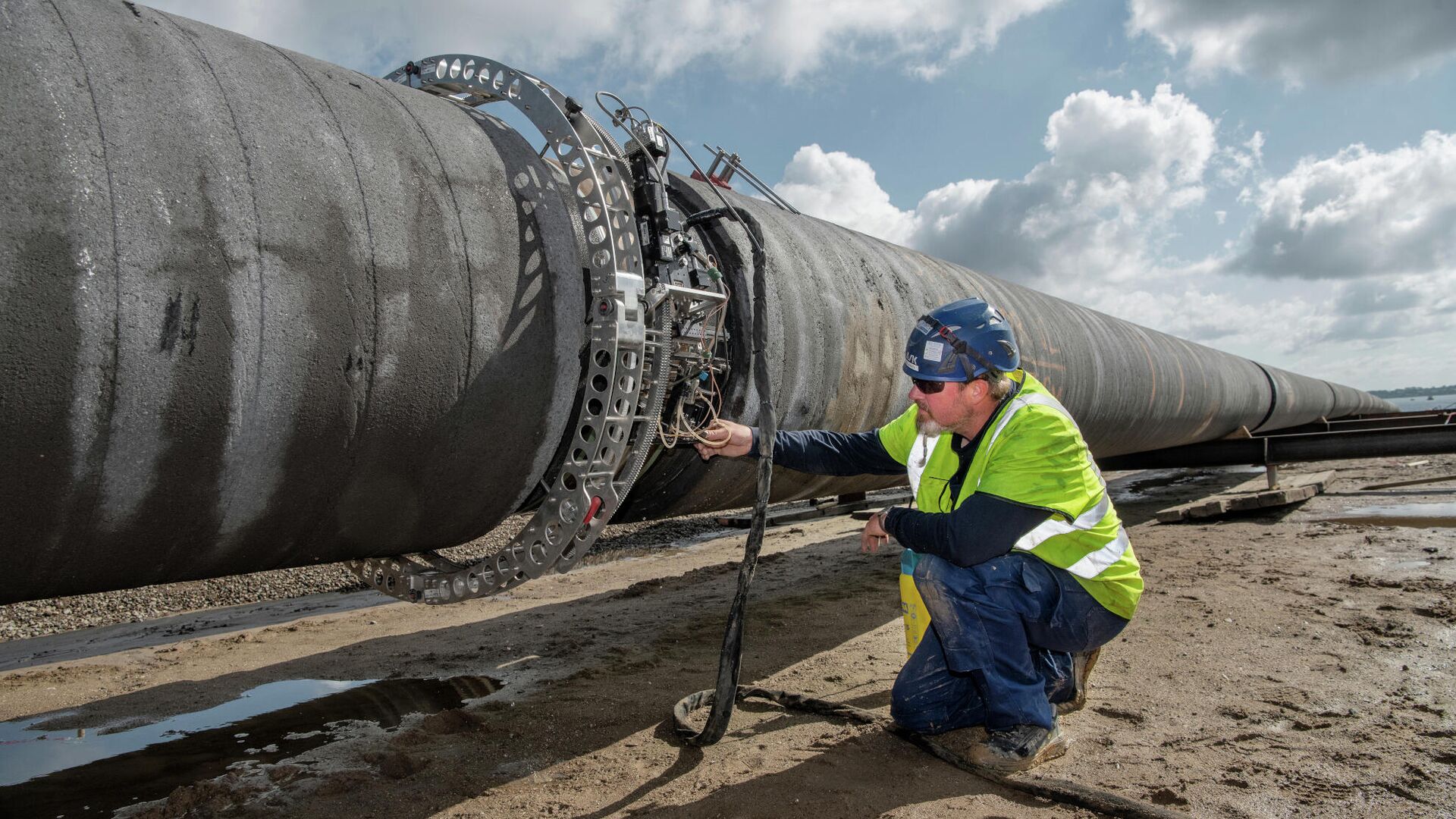 Подготовка к строительству газопровода Baltic Pipe - РИА Новости, 1920, 04.06.2021