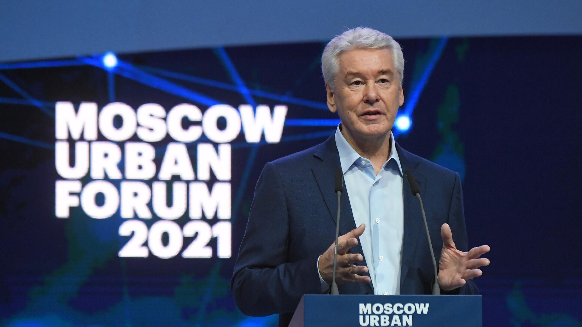 Мэр Москвы Сергей Собянин на форуме Moscow Urban Forum 2021 в парке Зарядье - РИА Новости, 1920, 16.07.2021