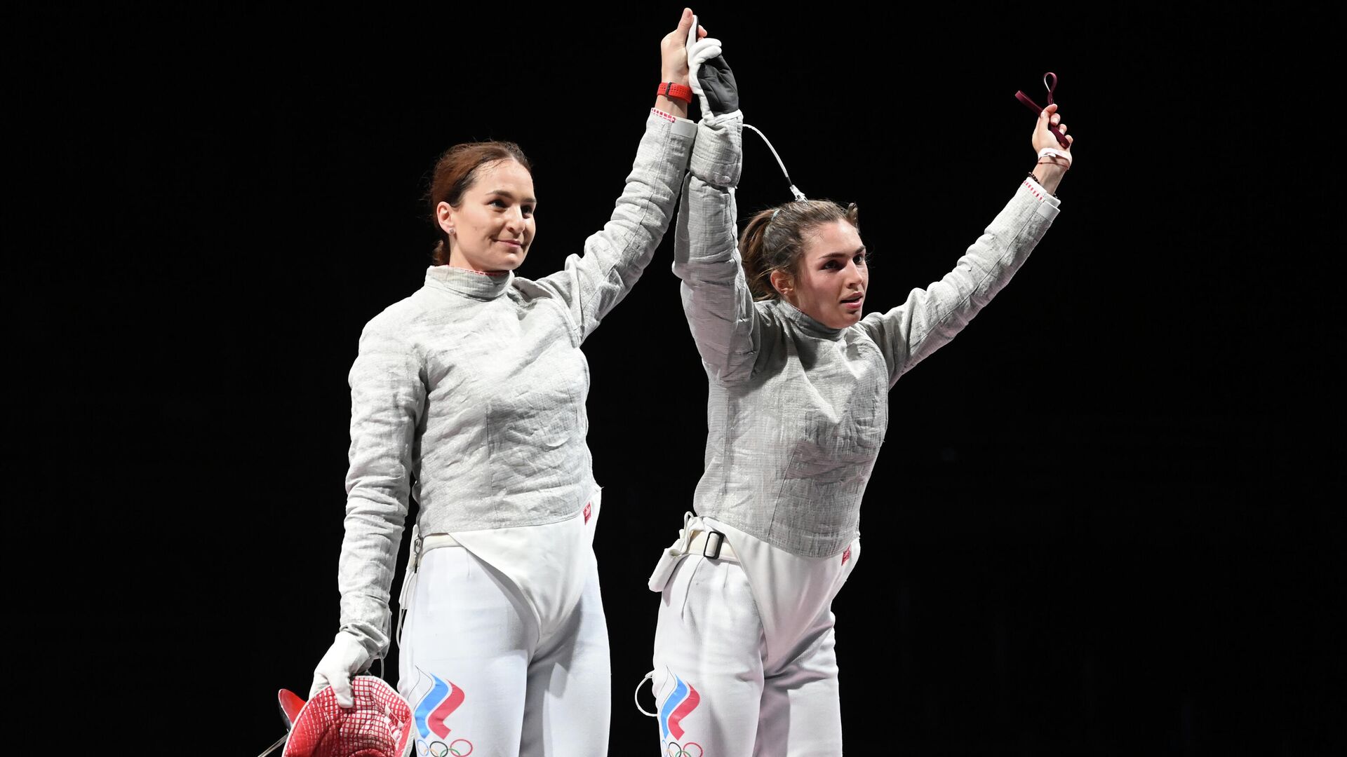 Российские саблистки Софья Великая и София Позднякова - РИА Новости, 1920, 26.07.2021