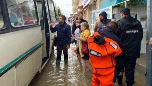 Подтопленные территории в Анапе