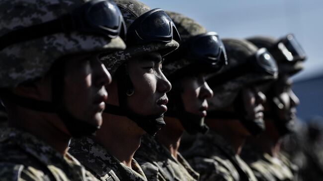 Военные учения ОДКБ Рубеж-2021 в Киргизии