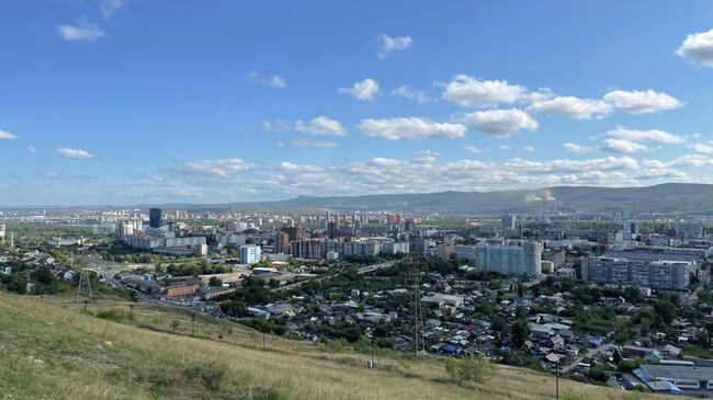 Вид на Красноярск с Караульной горы