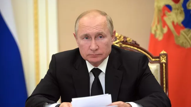 Президент РФ Владимир Путин проводит заседание Российского организационного комитета Победа