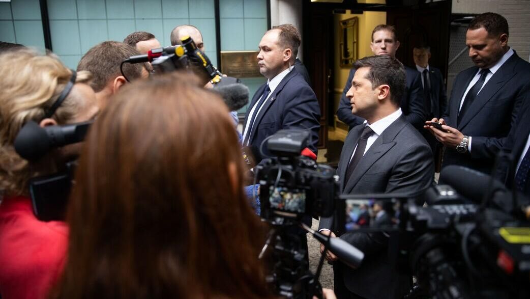 Президент Украины Владимир Зеленский во время проведения Генассамблеи ООН в Нью-Йорке - РИА Новости, 1920, 26.11.2021