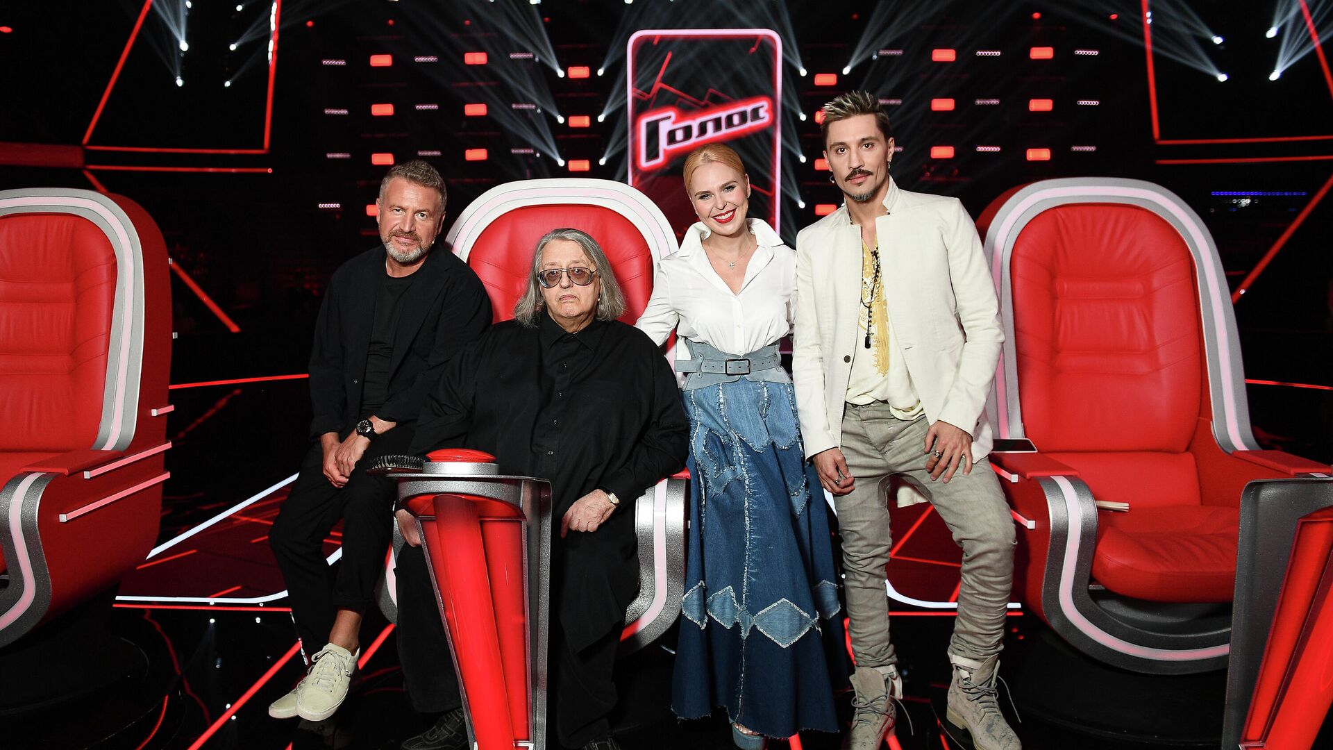 Кадр со съемок шоу Голос на Первом канале - РИА Новости, 1920, 27.11.2021