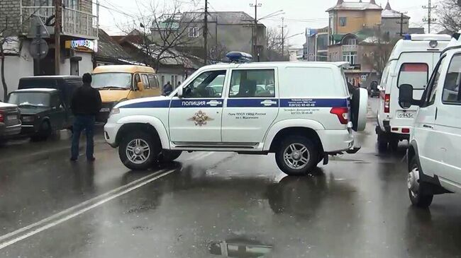 Автомобиль полиции в Дагестане. Архивное фото