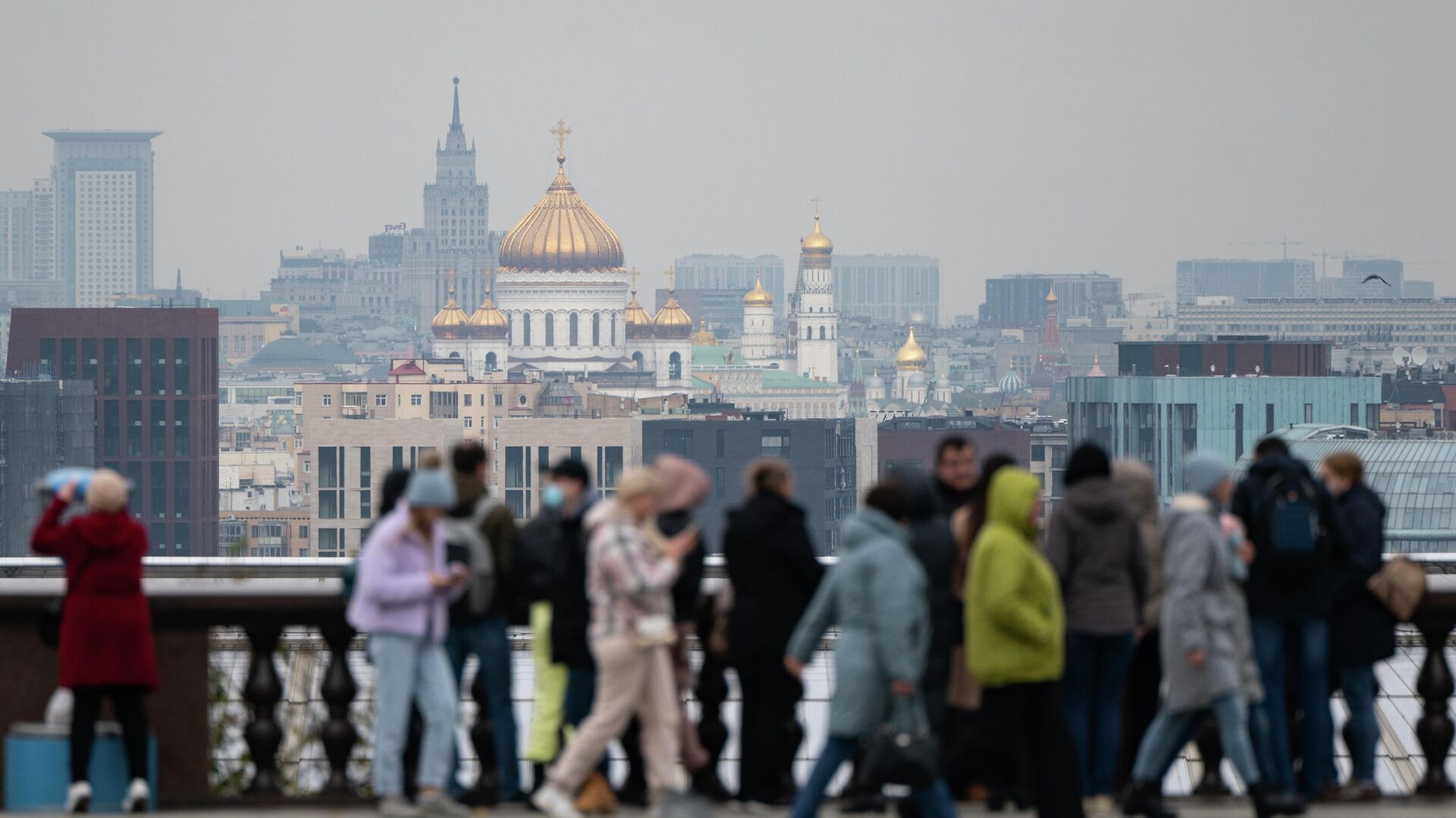 Смотровая площадка на Воробьевых горах в Москве - РИА Новости, 1920, 19.11.2021