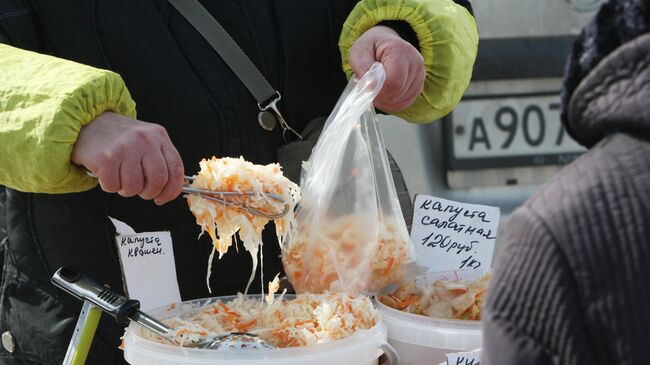 Общегородская продовольственная ярмарка, квашеная капуста