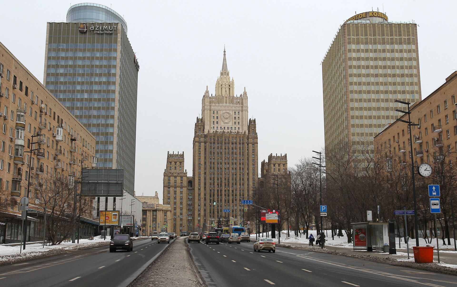 Здание Министерства иностранных дел РФ на Смоленской площади в Москве - РИА Новости, 1920, 18.01.2022