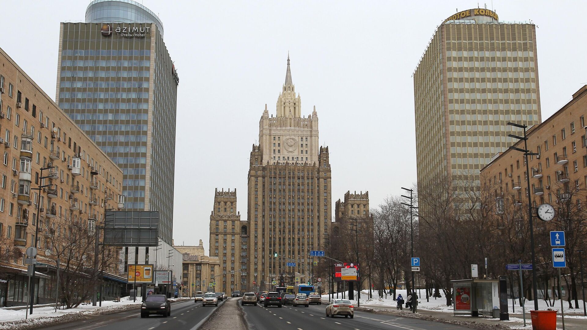 Здание Министерства иностранных дел РФ на Смоленской площади в Москве - РИА Новости, 1920, 22.03.2022