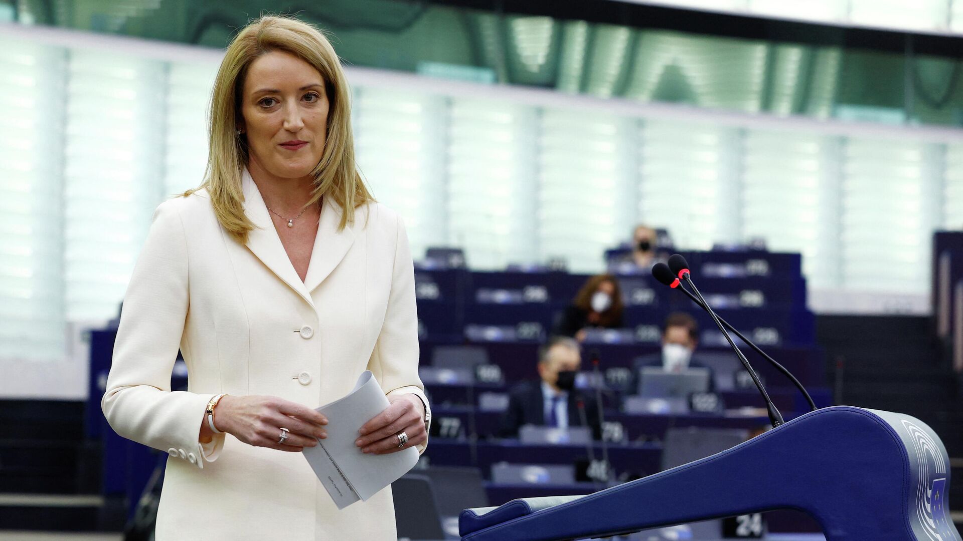 Председатель Европарламента Роберта Метсола - РИА Новости, 1920, 18.01.2022