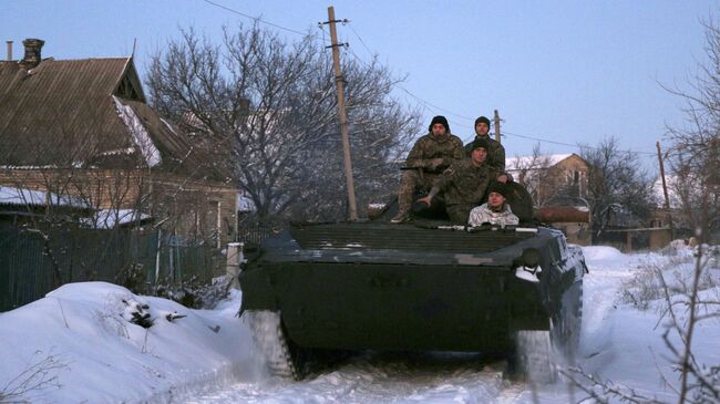 Украинские военные в Донецкой области