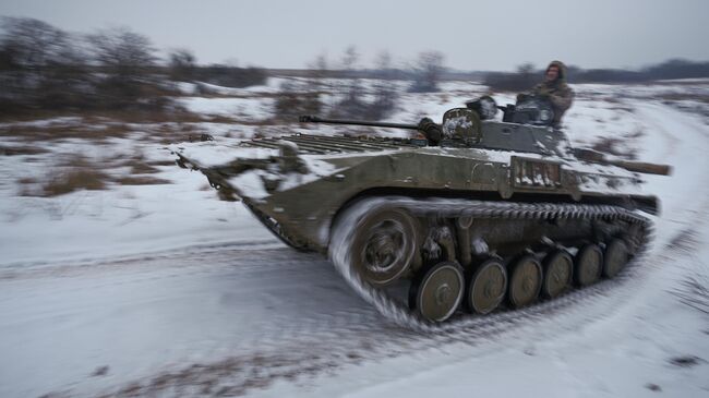 Украинские военные в Луганской области