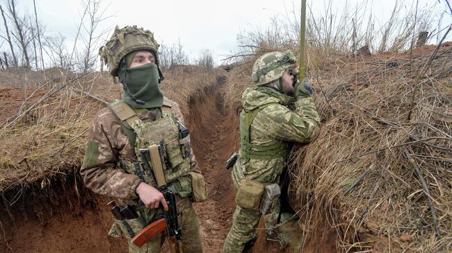 Украинские военные в Донецкой области