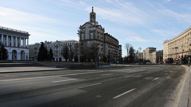 Улица в центре Киева, Украина