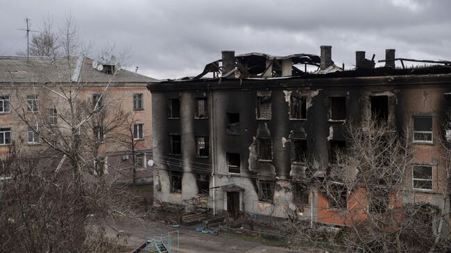 Последствия боевых действий в городе Счастье