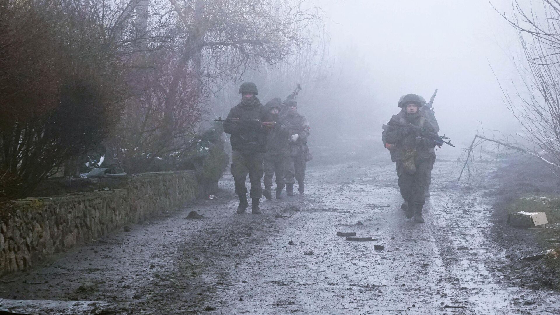 Военнослужащие народной милиции ДНР проводят зачистку Волновахи - РИА Новости, 1920, 21.03.2022