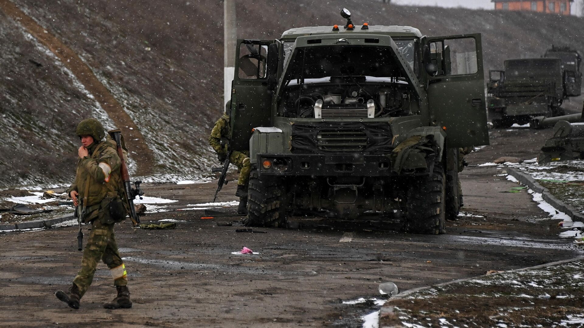 Уничтоженная военная техника Вооруженных сил Украины в Херсонской области - РИА Новости, 1920, 13.03.2022