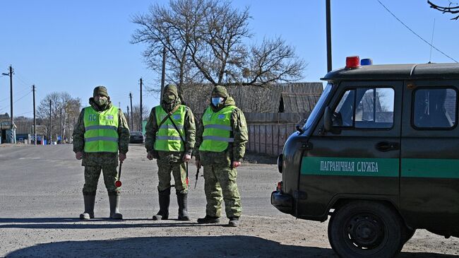 Белорусские пограничники несут службу