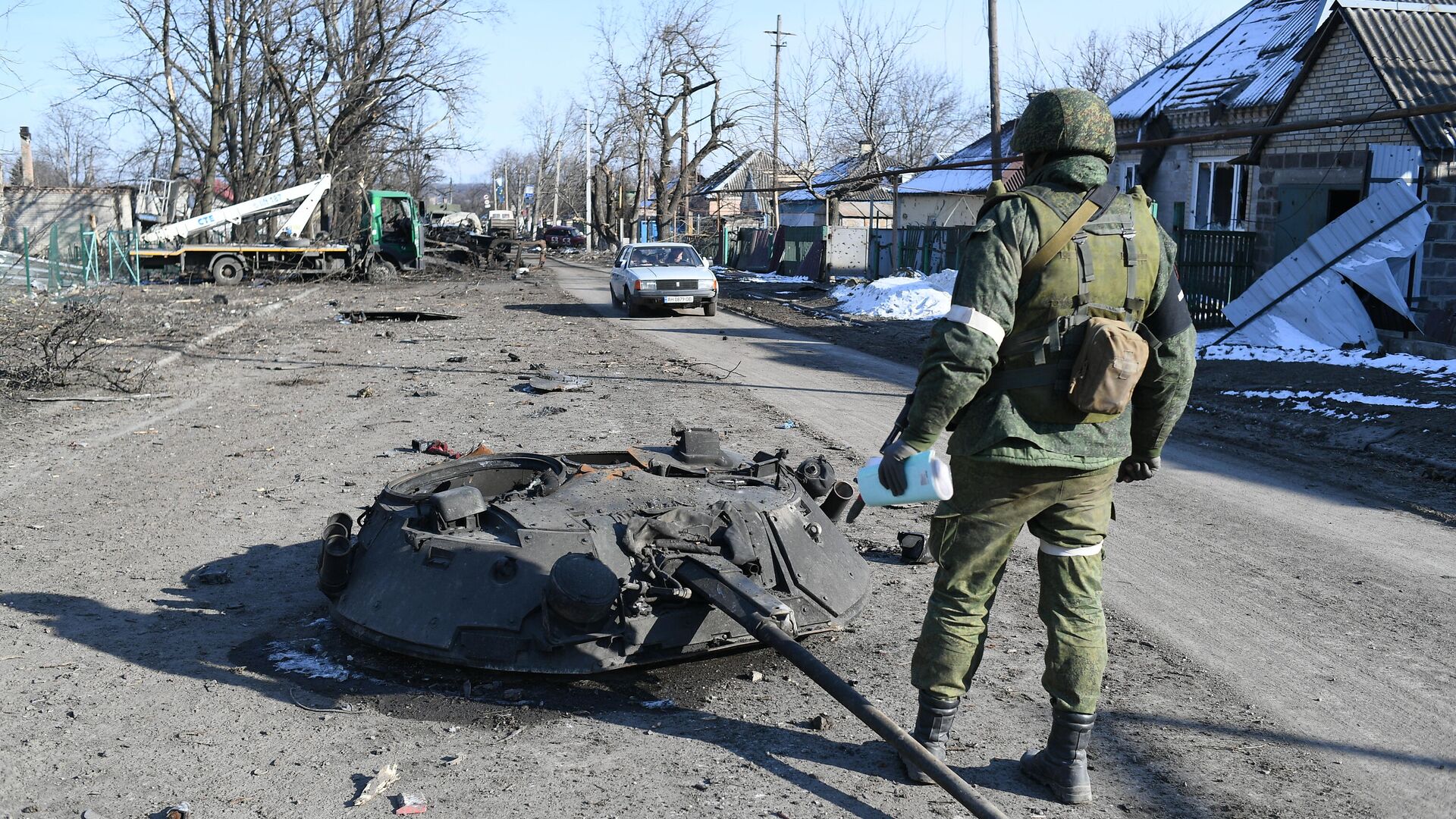 Налаживание мирной жизни в освобожденных населенных пунктах ДНР - РИА Новости, 1920, 14.03.2022