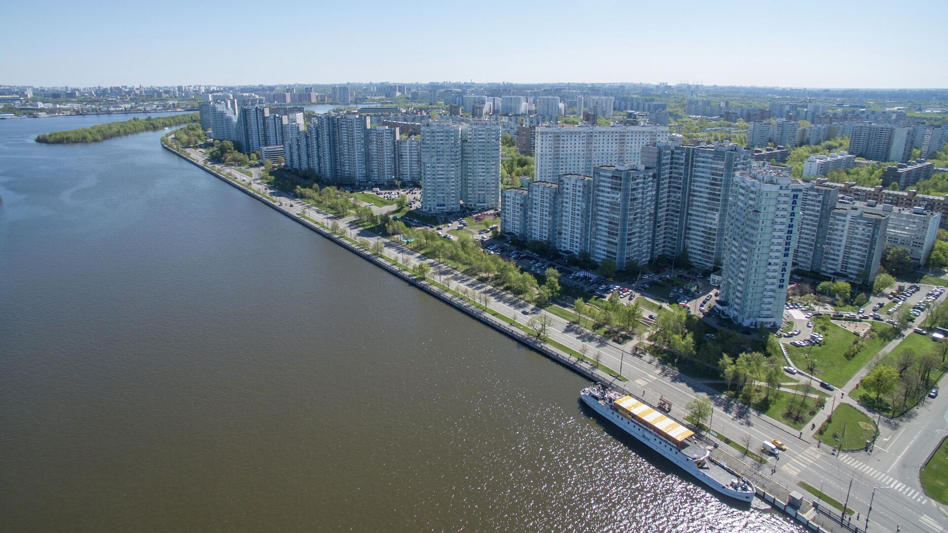 Жилой район Нагатинский Затон в Москве - РИА Новости, 1920, 02.06.2022