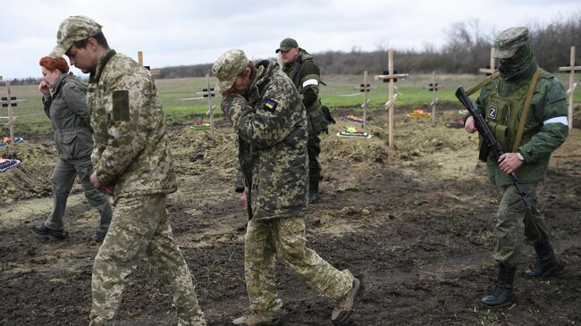 Украинские военнопленные. Архивное фото