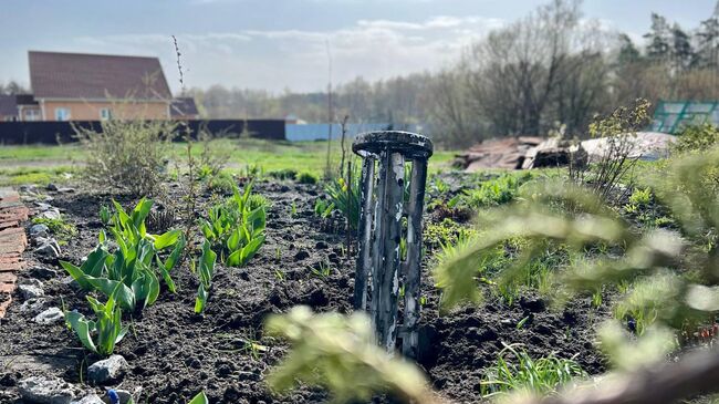 Последствия обстрела села Головчино в Белгородской области