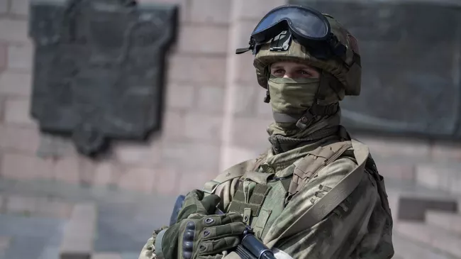 Военнослужащий Росгвардии в Херсонской области
