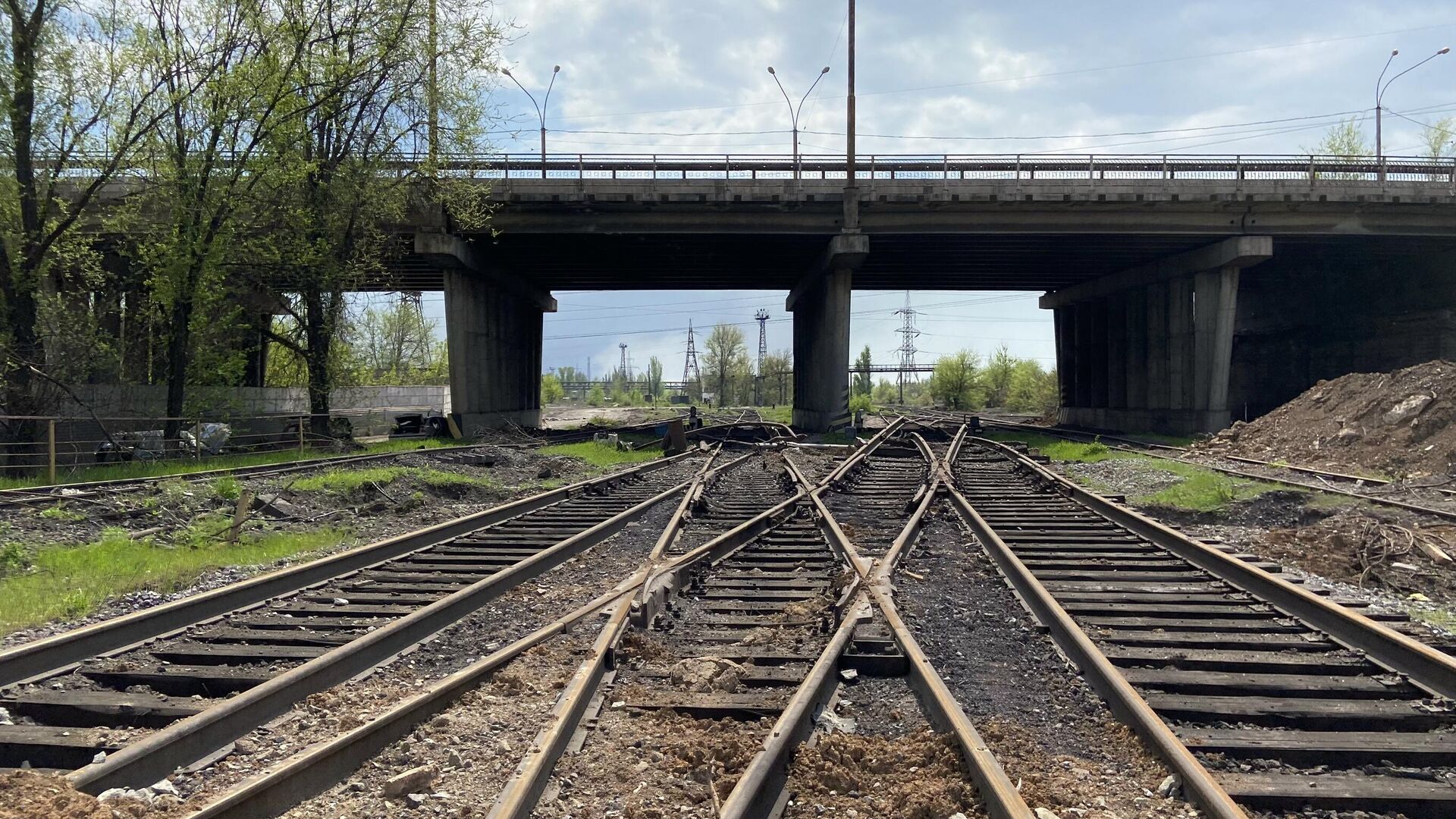 Железнодорожные пути. Архивное фото - РИА Новости, 1920, 05.08.2023