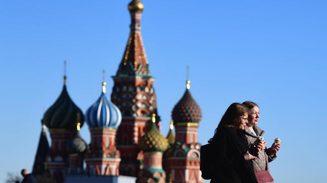 Теплая погода в Москве