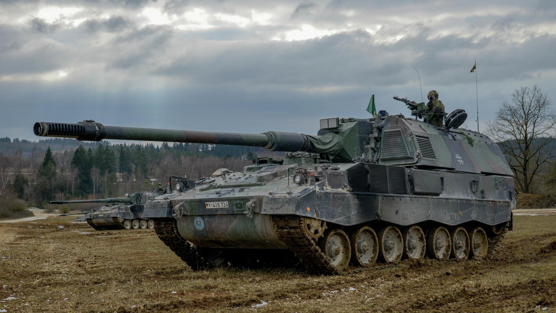 Германская самоходная артиллерийская установка PzH 2000 - РИА Новости, 1920, 05.02.2024