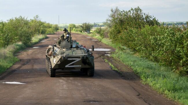 Российские военнослужащие в зоне проведения спецоперации