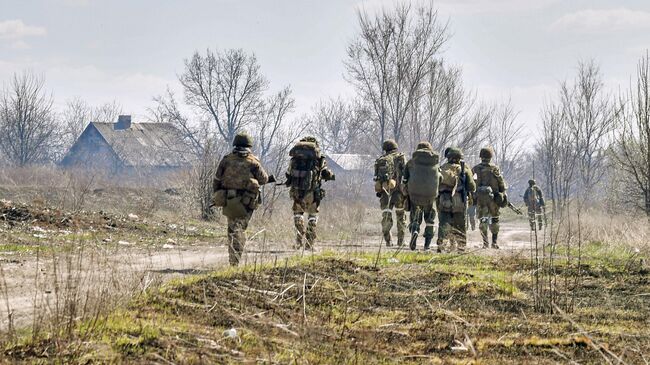 Военнослужащие Народной милиции ЛНР