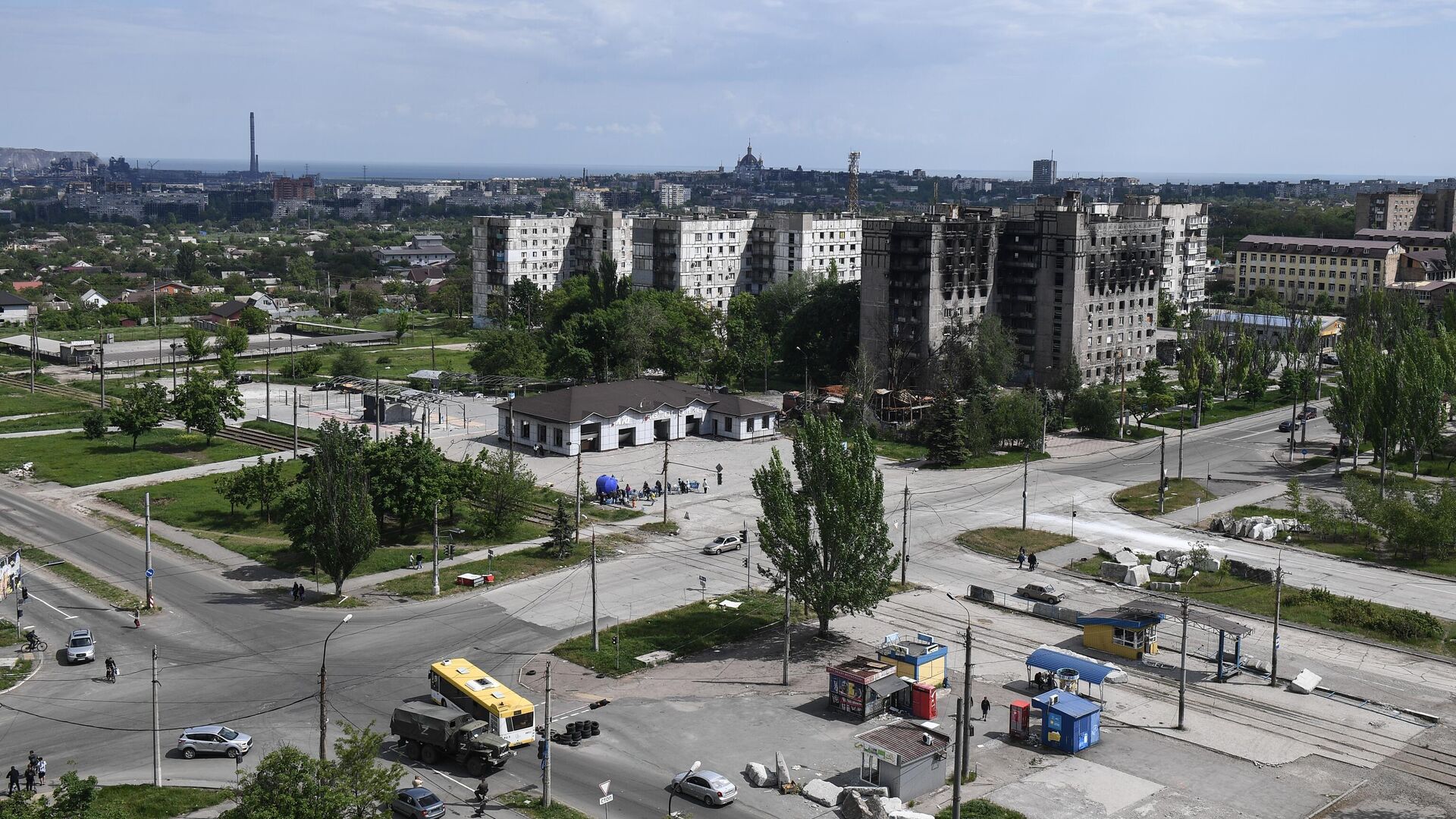 Вид на одну из улиц в Мариуполе - РИА Новости, 1920, 25.05.2022