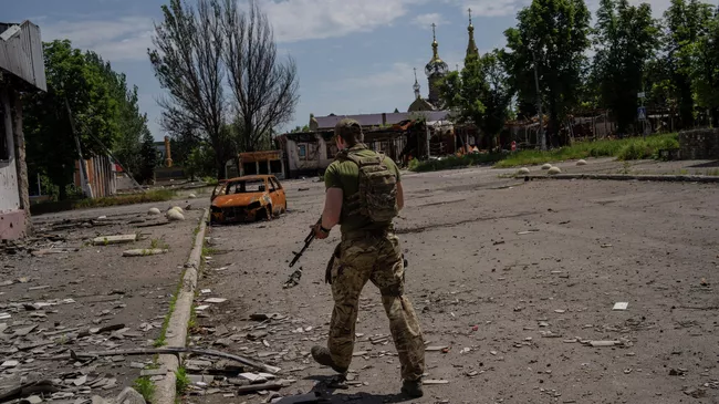 Военнослужащий ВСУ в Донецкой области