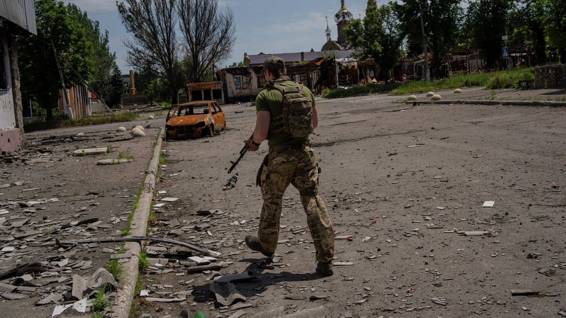 Украинский военнослужащий в Донецкой области - РИА Новости, 1920, 09.06.2024