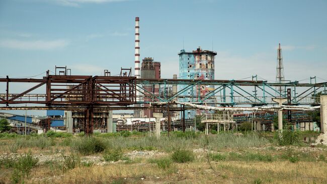 Территория завода Азот в Северодонецке