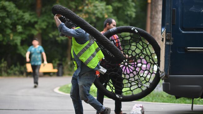 Благоустройство парка. Архивное фото