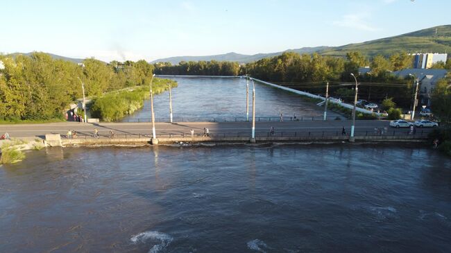 Мост на улице Комсомольская в Чите через реку Читинка