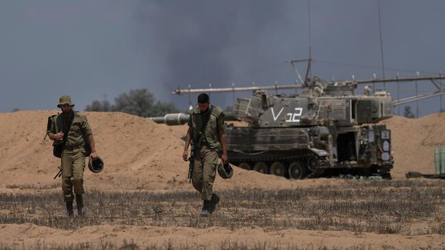 Израильские военные на границе с сектором Газа. Архивное фото