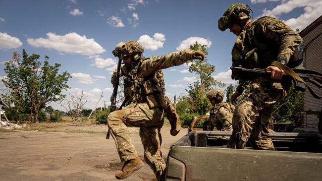 Украинские военнослужащие 